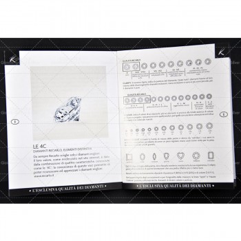 Girocollo Recarlo in oro bianco con diamanti taglio brillante ct.0,15