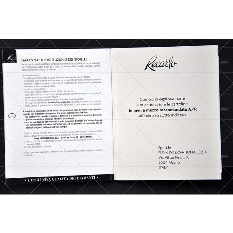 Orecchini Recarlo Spirit Griffe Solitari Collezione Maria Teresa - Xb 357/020