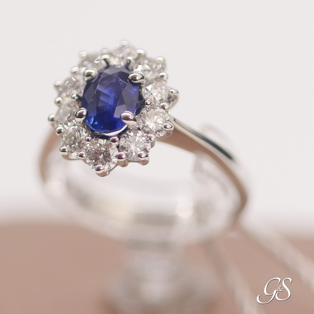 Anello Salvini Zaffiro E Diamanti