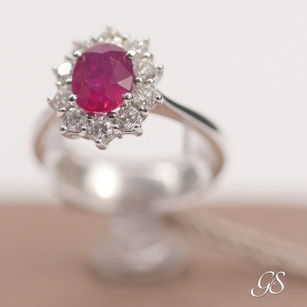 Anello Salvini Rubino E Diamanti