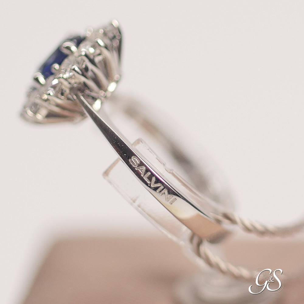 Anello Salvini Zaffiro E Diamanti