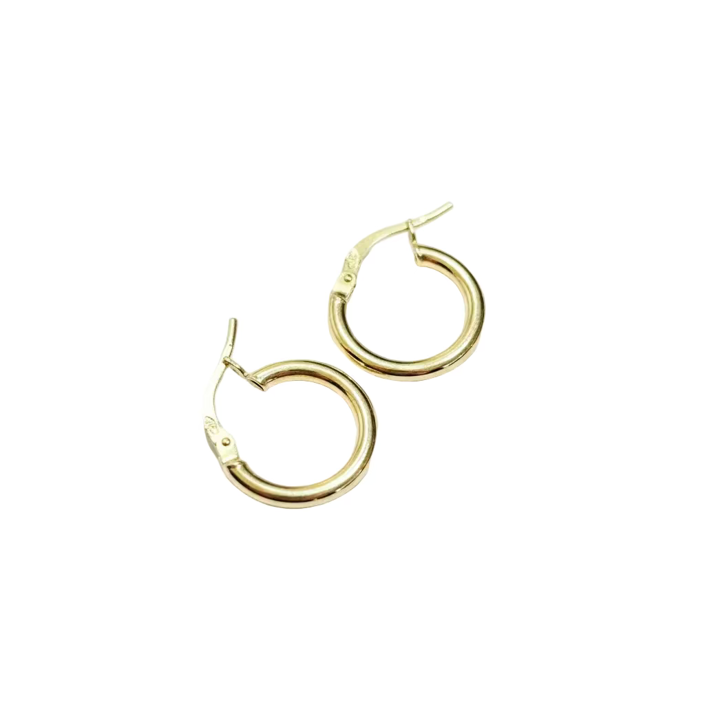 Orecchini Cerchio Oro Giallo 9Kt
