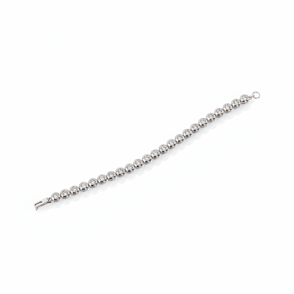 Bracciale Tennis Damiani in Oro Bianco 18kt con Diamanti