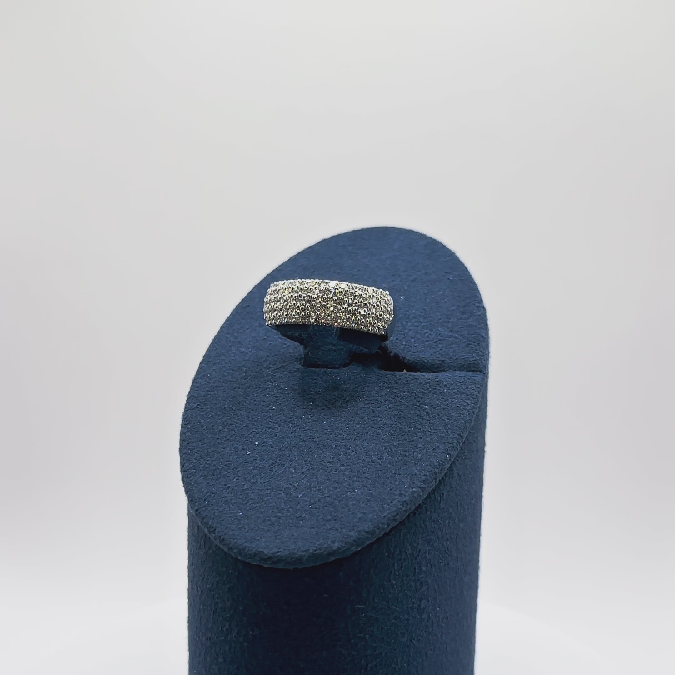 Anello Recarlo In Oro Bianco 18kt. E Diamanti